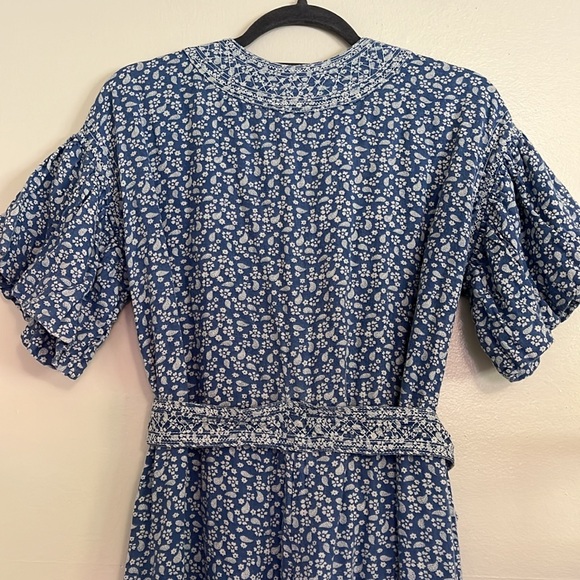 Ulla Johnson Reiko Jumpsuit in Blue Tiny Floral - Picture 12 of 15